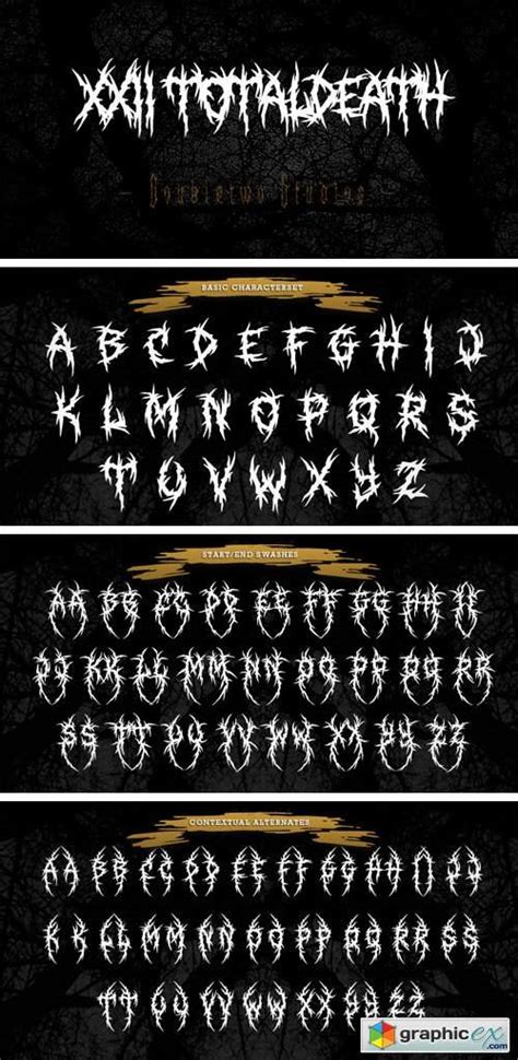 XXII Total Death font .
